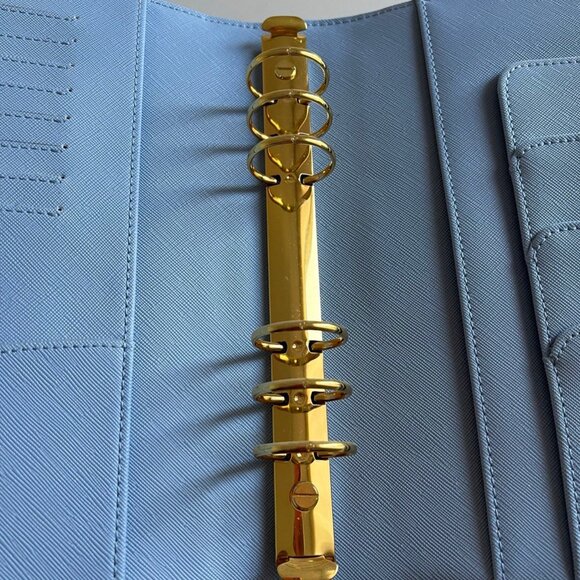 NOTIQ Bliss Saffiano Collection, Blue A5 rings planner, 6-rings - Picture 3 of 3